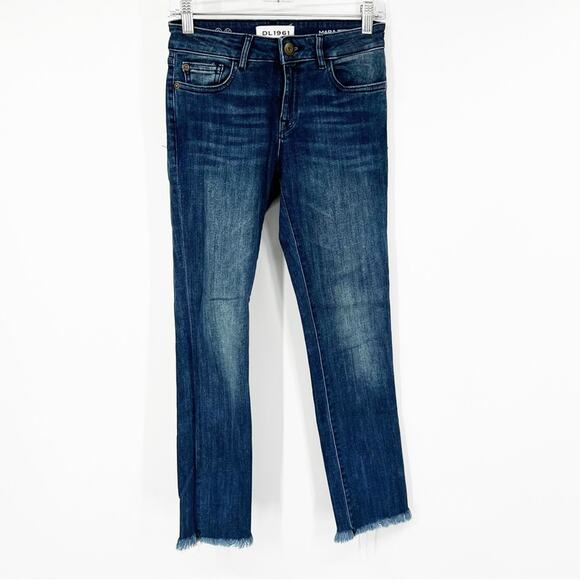 DL1961 Mid-Rise Mara Instasculpt Straight Ankle Jeans in Alias - Picture 1 of 7